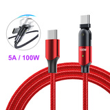 180° 旋转type C 100W 游戏数据线 5A超级快充